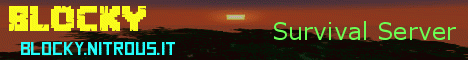 BLOCKY Survival banner BLOCKY Survival Minecraft server banner