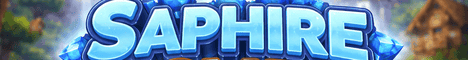 Saphire SMP banner Saphire SMP Minecraft server banner