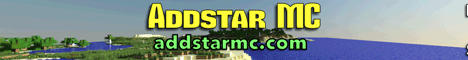 Addstar MC banner Addstar MC Minecraft server banner