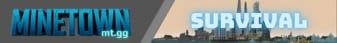 Minetown banner Minetown Minecraft server banner