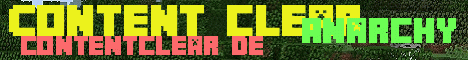 Contentclear banner Contentclear Minecraft server banner