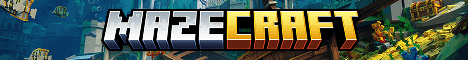 MazecraftMC banner MazecraftMC Minecraft server banner