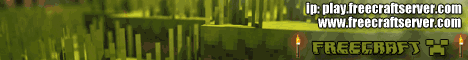 FreeCraft banner FreeCraft Minecraft server banner
