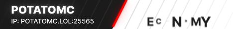PotatoMC banner PotatoMC Minecraft server banner