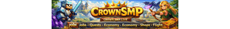 Crown SMP banner Crown SMP Minecraft server banner