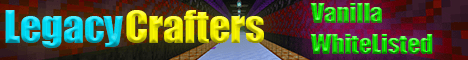 Legacy Crafters banner Legacy Crafters Minecraft server banner