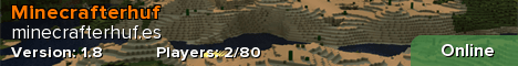Minecrafterhuf banner Minecrafterhuf Minecraft server banner