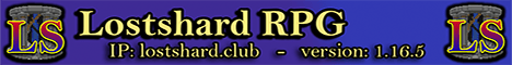 Lostshard banner Lostshard Minecraft server banner