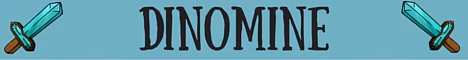 Dinomine banner Dinomine Minecraft server banner