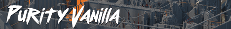 Purity Vanilla banner Purity Vanilla Minecraft server banner