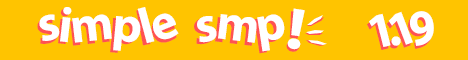 Simple SMP banner Simple SMP Minecraft server banner