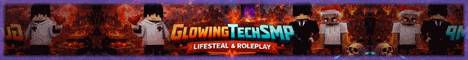 GlowingTech banner GlowingTech Minecraft server banner