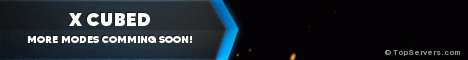 X CUBED banner X CUBED Minecraft server banner