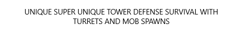 TOWERdefense survival banner TOWERdefense survival Minecraft server banner