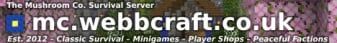 The Mushroom Co. Survival banner The Mushroom Co. Survival Minecraft server banner