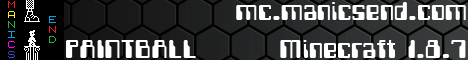 Manics End banner Manics End Minecraft server banner
