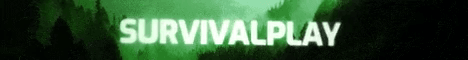SurvivalPlay banner SurvivalPlay Minecraft server banner