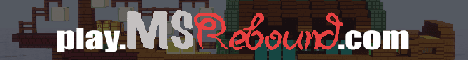 MSRebound banner MSRebound Minecraft server banner