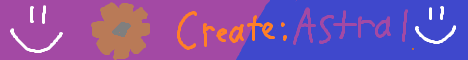 Create Astral banner Create Astral Minecraft server banner