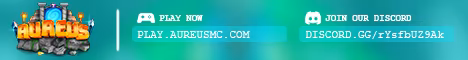 Realm of Aureus banner Realm of Aureus Minecraft server banner
