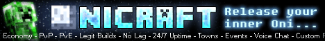 OniCraft banner OniCraft Minecraft server banner