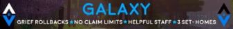 mcGalaxy banner mcGalaxy Minecraft server banner