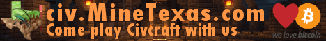 MineTexas Civcraft Server banner MineTexas Civcraft Server Minecraft server banner