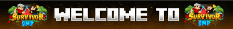 SurvivorSMP banner SurvivorSMP Minecraft server banner