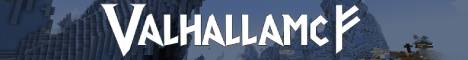 ValhallaMC SMP banner ValhallaMC SMP Minecraft server banner