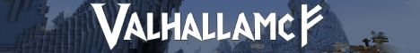 ValhallaMC SMP banner ValhallaMC SMP Minecraft server banner