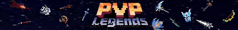Pvp Legends banner Pvp Legends Minecraft server banner