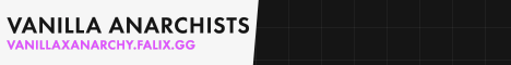 Vanilla Anarchists banner Vanilla Anarchists Minecraft server banner