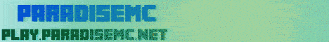 ParadiseMC banner ParadiseMC Minecraft server banner