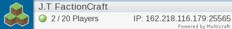 J.T FactionCraft banner J.T FactionCraft Minecraft server banner