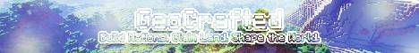 GeoCrafted MC banner GeoCrafted MC Minecraft server banner