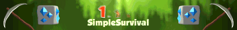SimpleSurvival banner SimpleSurvival Minecraft server banner