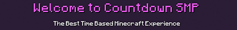 Countdown SMP banner Countdown SMP Minecraft server banner