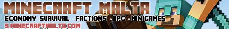 MinecraftMalta banner MinecraftMalta Minecraft server banner