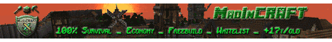 MadInCRAFT banner MadInCRAFT Minecraft server banner
