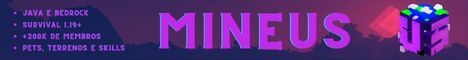 MineUs Brasil banner MineUs Brasil Minecraft server banner
