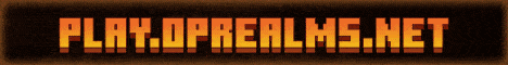 OPRealms banner OPRealms Minecraft server banner
