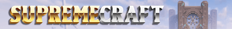 Supremecraft 2024 banner Supremecraft 2024 Minecraft server banner