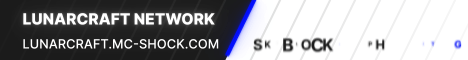 Lunarcraft Network banner Lunarcraft Network Minecraft server banner