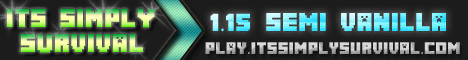 Its Simply Survival banner Its Simply Survival Minecraft server banner