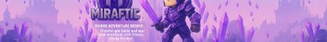 Miraftic banner Miraftic Minecraft server banner
