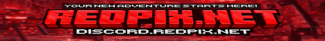 Redpix banner Redpix Minecraft server banner