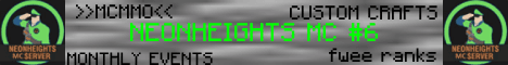 NeonHeights Minecraft banner NeonHeights Minecraft Minecraft server banner