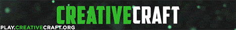 CreativeCraft banner CreativeCraft Minecraft server banner