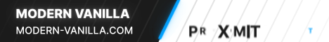 Modern Vanilla banner Modern Vanilla Minecraft server banner