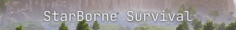 StarBorne Survival Server banner StarBorne Survival Server Minecraft server banner